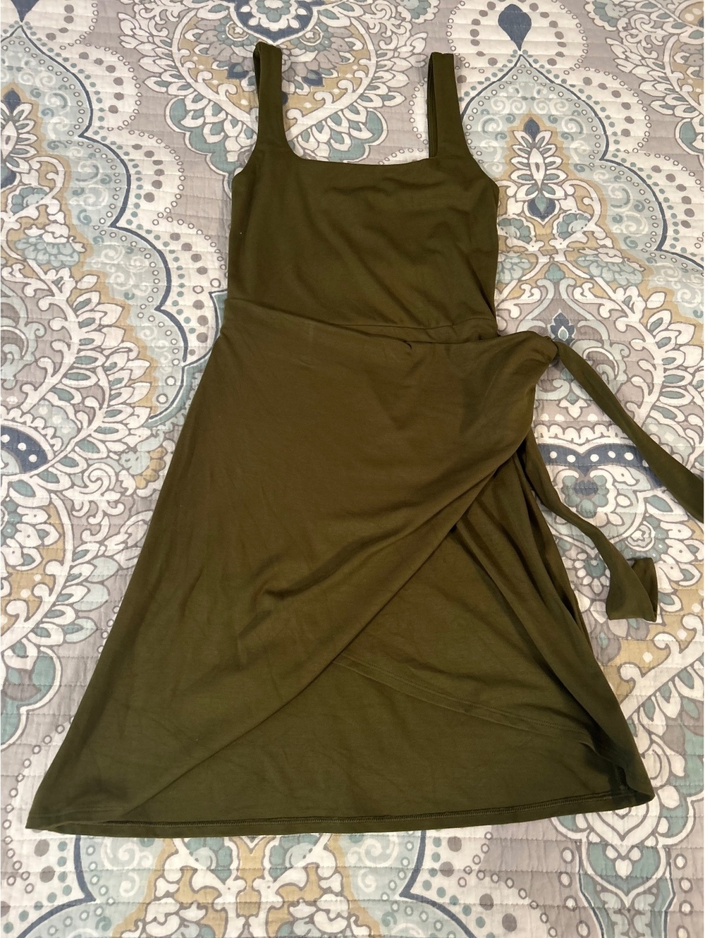 Wilfred Olive Green Wrap Dress XS